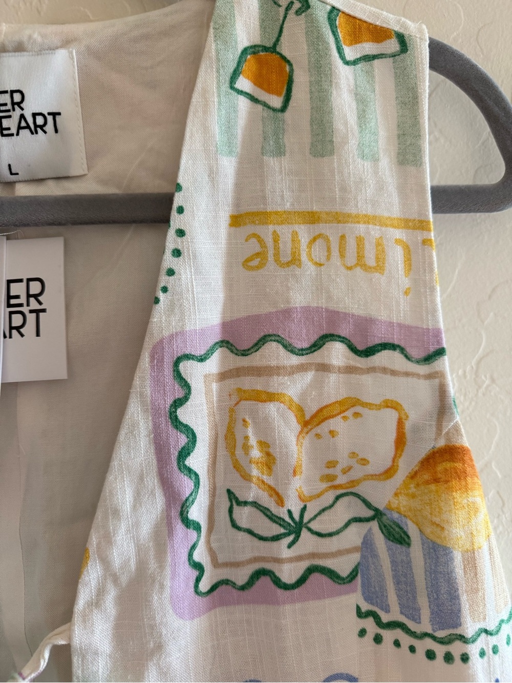 Paper Heart, large, linen blend vest - Picture 4 of 13